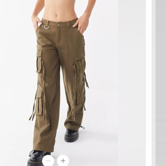 I.AM.GIA Pants - I.AM.GIA Olive Green Cargo Track Pants